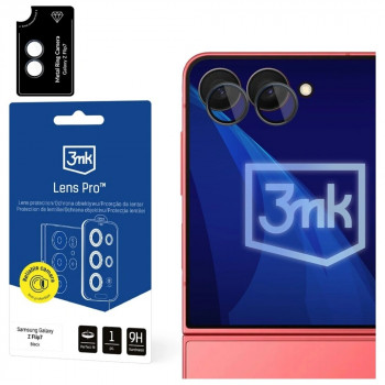 3MK Lens Protection Pro fotoaparato objektyvo stiklas skirtas Samsung Galaxy Z Flip7, juodas