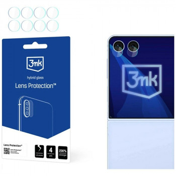 3mk Lens Protection hibridinio stiklo fotoaparato objektyvo apsauga Samsung Galaxy Z Flip7 (4 vnt.)