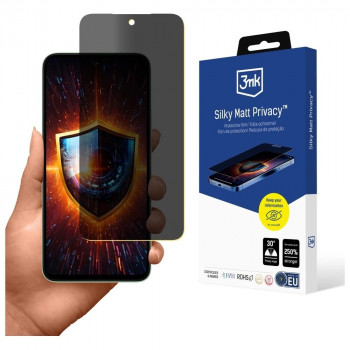 3MK HardGlass Max Privacy ekrano apsauga skirtas Xiaomi Redmi 15 4G / 15 5G, 3MK17243