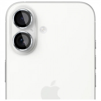 3MK Lens Protection Pro fotoaparato objektyvo apsauginis stiklas, skirta Apple iPhone 17, sidabrinis