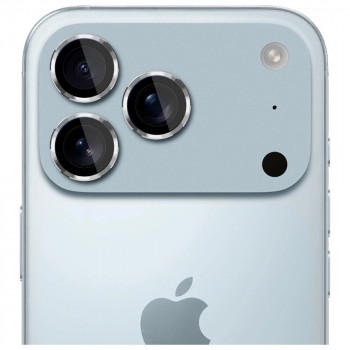 3MK Lens Protection Pro fotoaparato objektyvo apsauginis stiklas, skirtas Apple iPhone 17 Pro / 17 Pro Max, sidabrinis