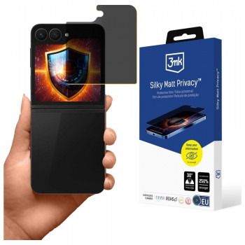 3MK Silky Matt Privacy matinė privatumo ekrano apsauginė plėvelė Samsung Galaxy Z Flip6 / Z Flip7 FE