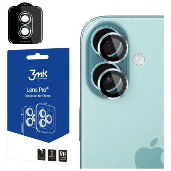 3MK Lens Protection Pro grūdinto stiklo fotoaparato objektyvo apsauga Apple iPhone 17, žalia