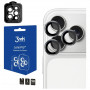 3MK Lens Protection Pro grūdintas stiklas fotoaparato objektyvui, skirtas Apple iPhone 17 Pro / 17 Pro Max, pilkos spalvos
