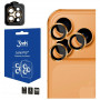 3MK Lens Protection Pro grūdinto stiklo apsauga fotoaparato objektyvui, skirta Apple iPhone 17 Pro / 17 Pro Max, oranžinė