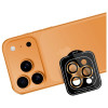 3MK Lens Protection Pro grūdinto stiklo apsauga fotoaparato objektyvui, skirta Apple iPhone 17 Pro / 17 Pro Max, oranžinė