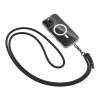 Tech-Protect C1S Rope Crossbody Strap, Juodas/Juodas telefonų pakabukas