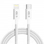 Tech-Protect Ultraboost Lite USB-C / Lightning kabelis PD27W/3A, 200 cm, Cool Grey