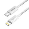 Tech-Protect Ultraboost Lite USB-C / Lightning kabelis PD27W/3A, 200 cm, Cool Grey