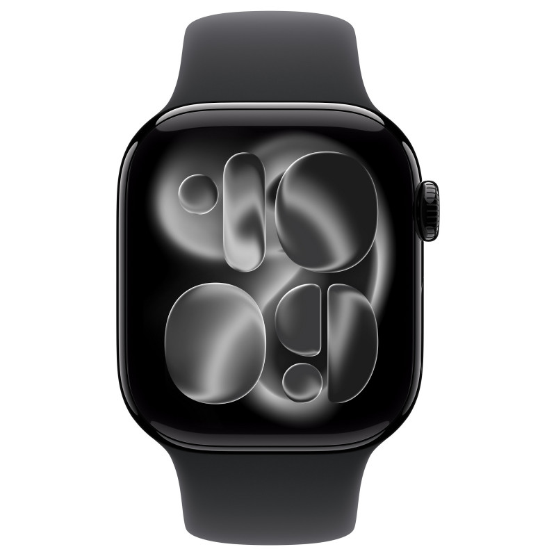 Apple Watch Series 11 GPS + Cellular (5G) juodas laikrodis su 42 mm aliuminio korpusu, M/L, MF854QL/A