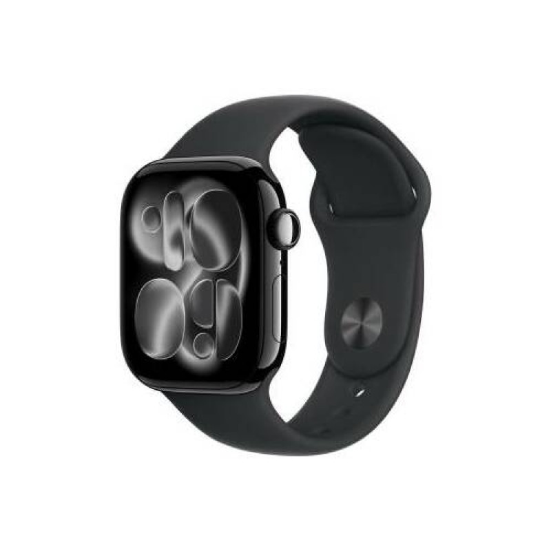 Apple Watch Series 11 GPS + Cellular (5G) juodas laikrodis su 42 mm aliuminio korpusu, M/L, MF854QL/A