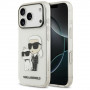 Skaidrus Karl Lagerfeld IML NFT Glitter Karl&Choupette dėklas KF003400 telefonams Apple iPhone 18 Pro Max / 17 Pro Max