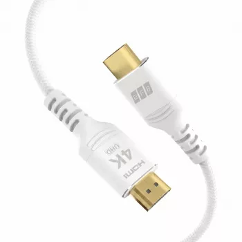 EFB Elektronik HDMI-20-00012 baltas HDMI kabelis High Speed su Ethernet, 4K60Hz, 18 Gbit/s, 1 m, suderinamumas su HDMI 2.0