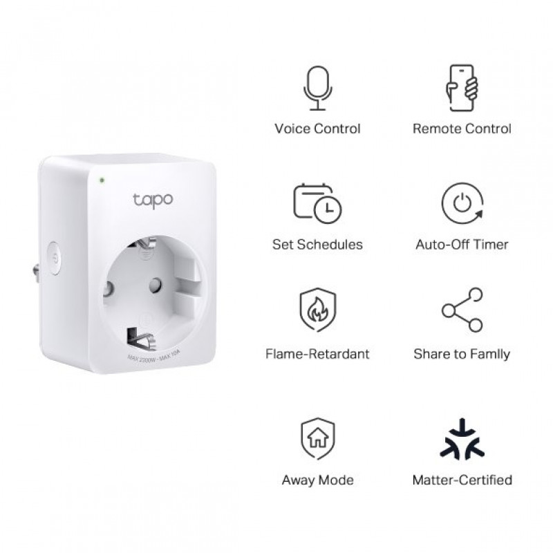 TP-Link Tapo P100M išmanusis mini Wi-Fi lizdas (EU)