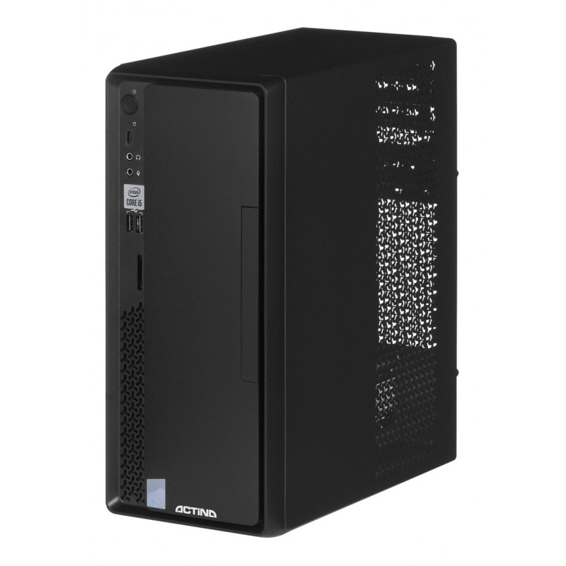 Actina Prime i3-12100 Mini Tower kompiuteris, Intel Core i3-12100, 8 GB DDR4 RAM, 512 GB SSD, Windows 11 Home, juodos spalvos