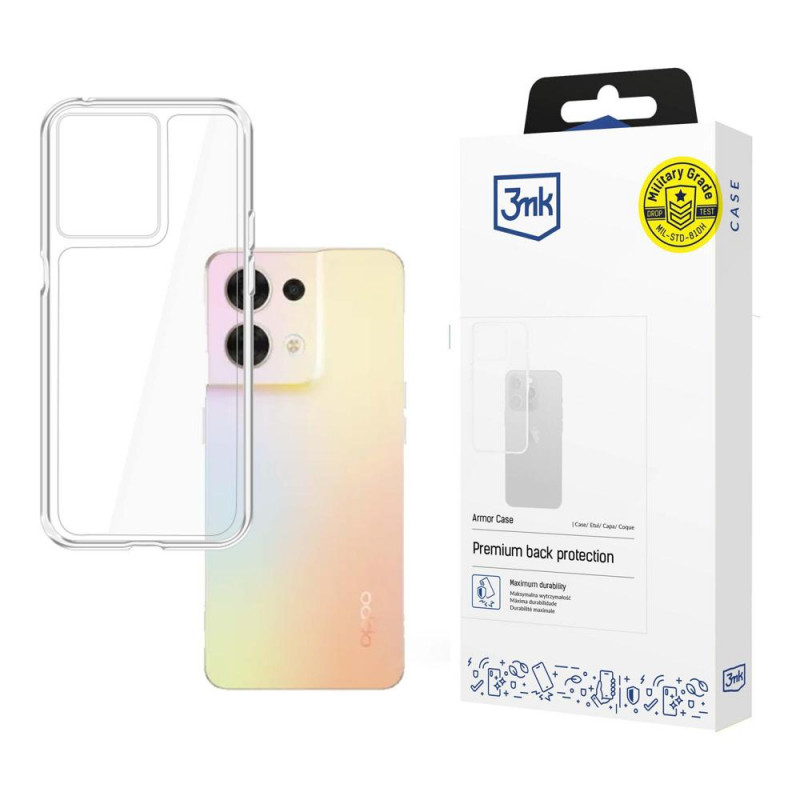 3MK Armor Case Oppo Reno 8 5G, permatomas