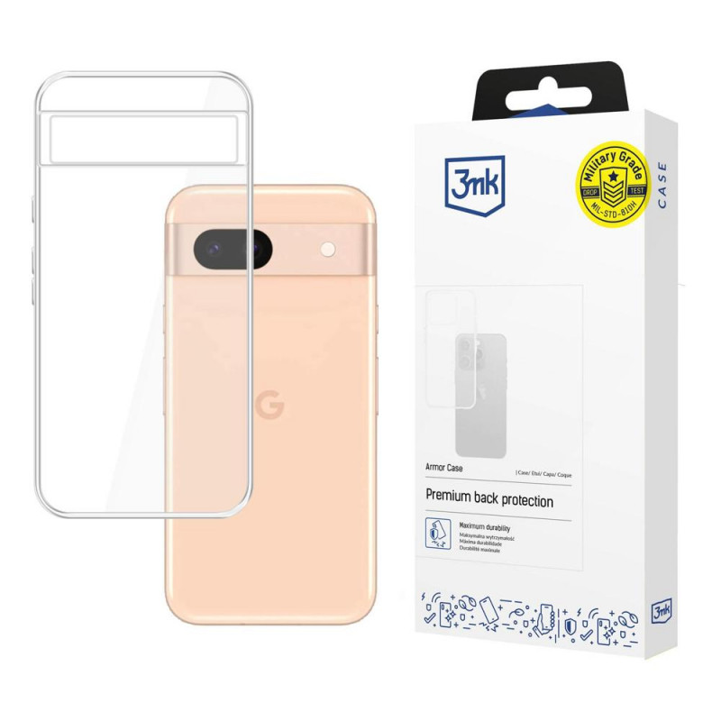 3MK Armor Case skaidrus dėklas Google Pixel 8A 5G