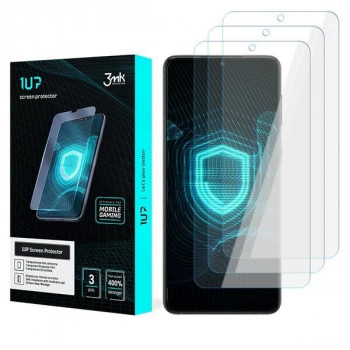 3MK 1UP žaidėjų ekrano plėvelė Samsung Galaxy S25 telefonui (3 vnt.)