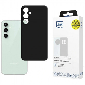 Juodas 3MK Matt Case Pro dėklas telefonui Samsung Galaxy S23 FE