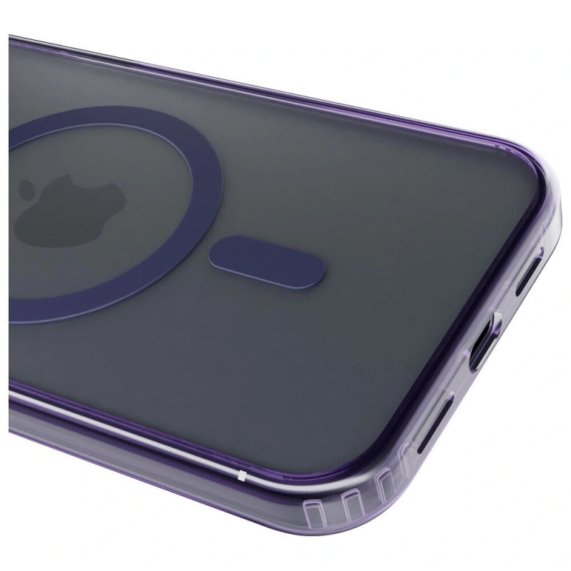 3MK Frosty MagCase dėklas telefonui Apple iPhone 17 Pro, violetinės spalvos