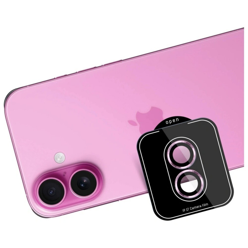 Violetinis grūdinto stiklo kameros objektyvo apsauginis sluoksnis 3MK Lens Protection Pro, Apple iPhone 17