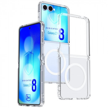3MK Armor MagCase Samsung Galaxy Z Flip8, skaidrus dėklas
