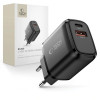 Juodas Tech-Protect NCA20 įkroviklis į rozetę su USB-A / USB-C jungtimis, PD 20W / QC3.0