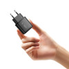 Juodas Tech-Protect NCA20 įkroviklis į rozetę su USB-A / USB-C jungtimis, PD 20W / QC3.0