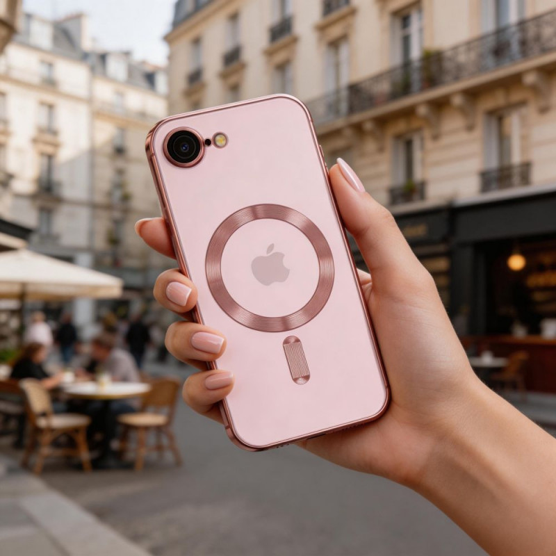 Tech-Protect Magflex MagSafe telefono dėklas Apple iPhone 16e / 17e, rožinio aukso spalvos