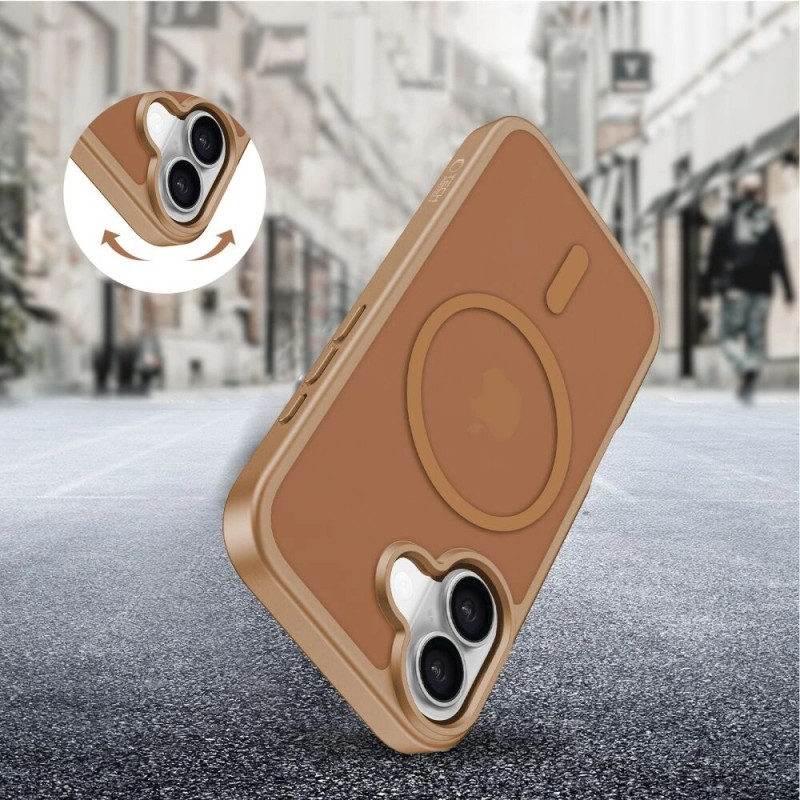 Tech-Protect BasicMag MagSafe išmaniojo telefono dėklas Apple iPhone 17, rudos spalvos
