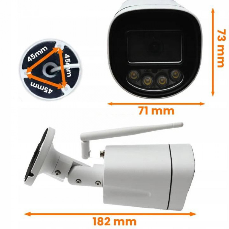 Orllo Z1 lauko IP kamera vamzdžio formos, 4K, 8MP, Wi-Fi