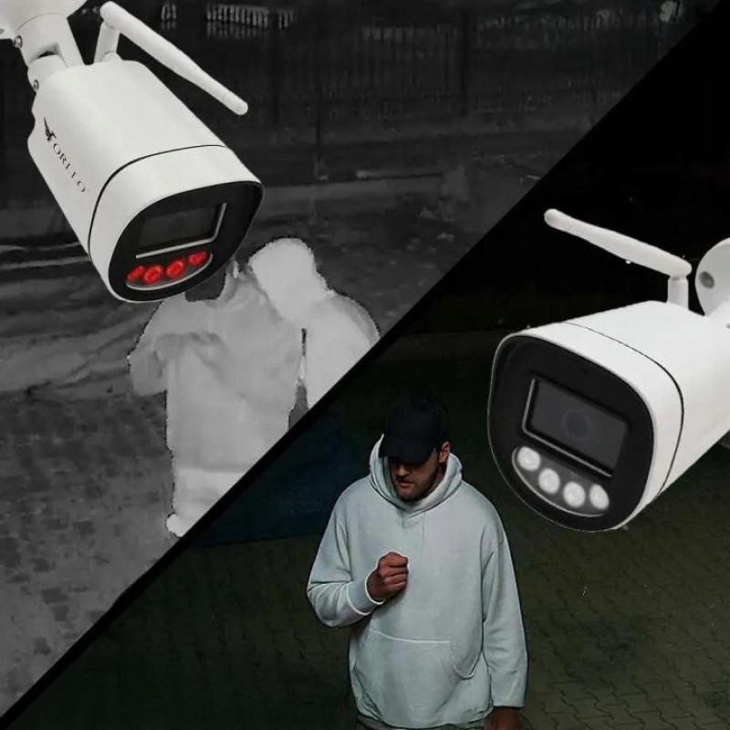 Orllo Z1 lauko IP kamera vamzdžio formos, 4K, 8MP, Wi-Fi