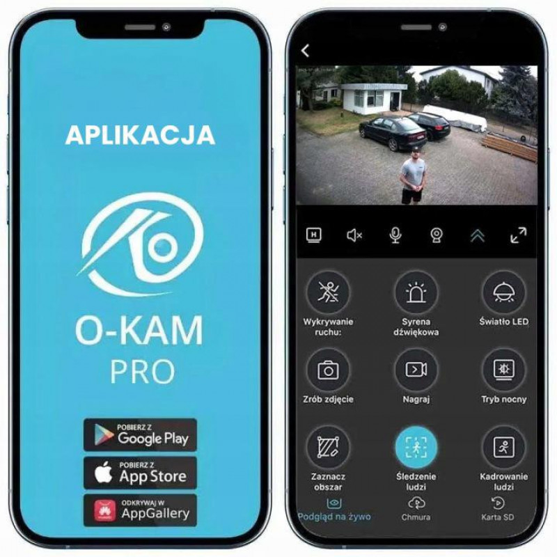 Orllo Z1 lauko IP kamera vamzdžio formos, 4K, 8MP, Wi-Fi