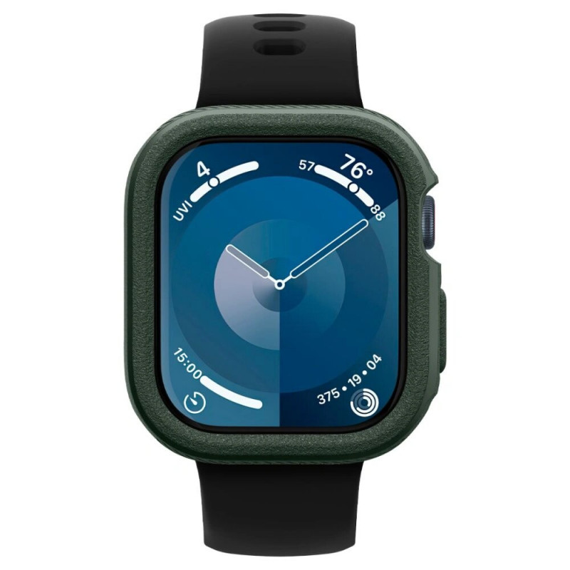 Spigen Caseology Vault apsauginis dėklas, skirtas Apple Watch 10 / 11 46 mm, vidurnakčio žalios spalvos