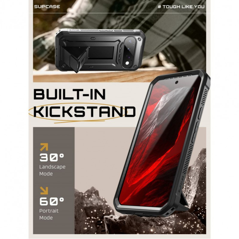 Supcase Unicorn Beetle Pro dėklas Google Pixel 11 Pro, juodas