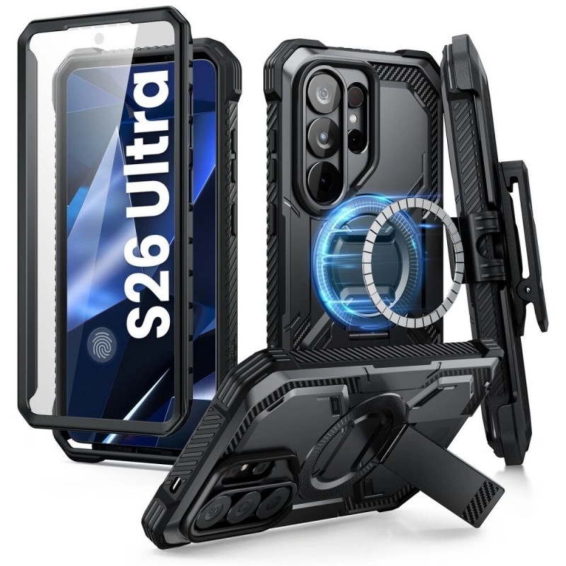 Supcase iBlason ArmorBox Clip Mag MagSafe dėklas Samsung Galaxy S26 Ultra, juodas