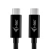 i-tec C31CHRGCBL180CM USB-C įkrovimo kabelis, 1,8 m, USB Power Delivery iki 100 W, juodas