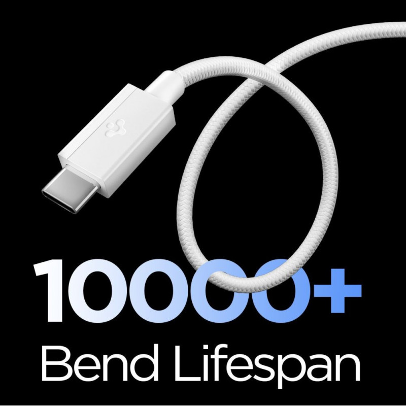 Spigen EB6015AC Essential USB-C kabelis 60W 150 cm, baltas