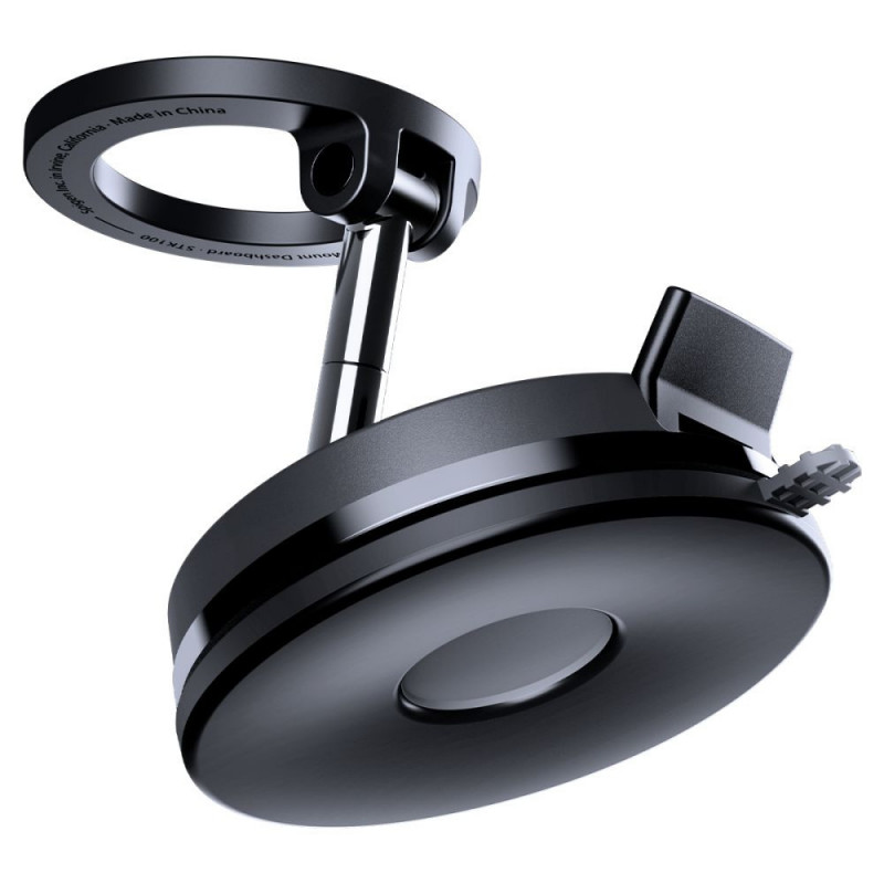 Spigen STK100 VacuumLock magnetinis MagSafe automobilio laikiklis prietaisų skydeliui, juodas