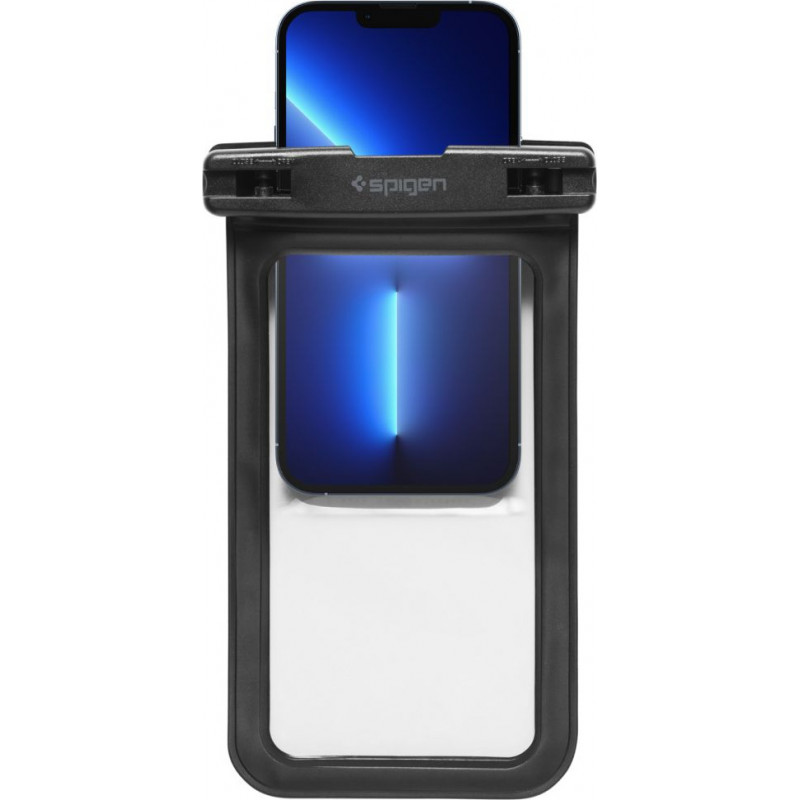 Spigen A601 Aqua Shield universalus vandeniui atsparus dėklas, juodas