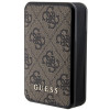 Guess 4G Leather Metal Logo GUPB10DP4GEGW nešiojamas akumuliatorius, 10000 mAh, 18 W, rudas