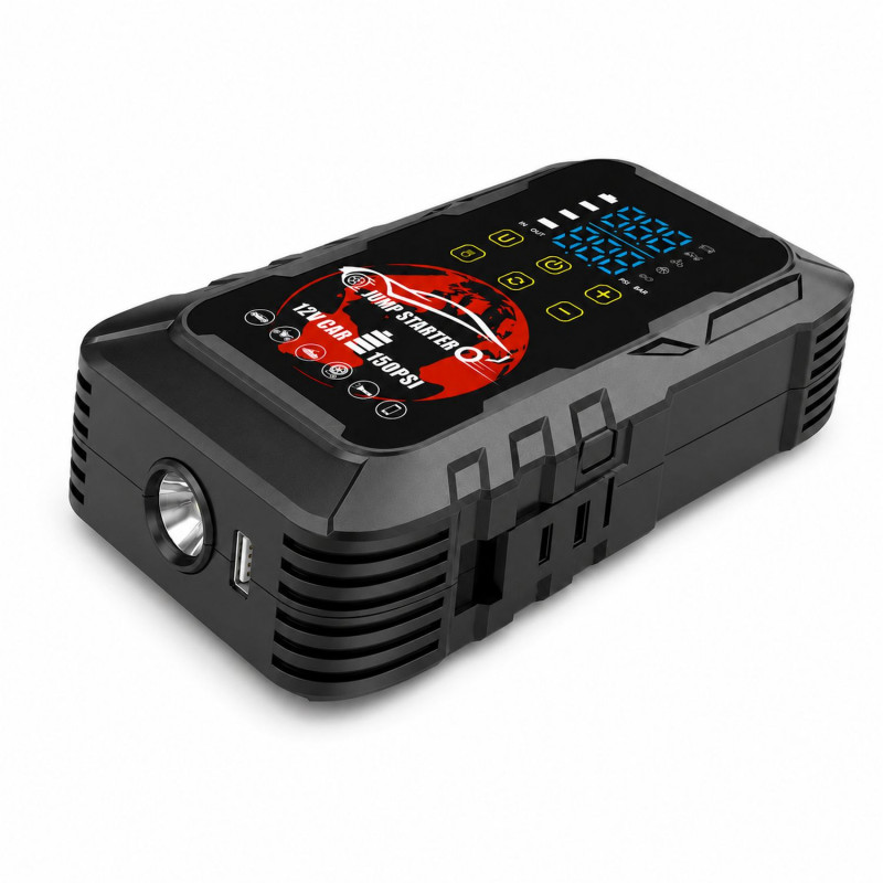 Extralink MaxJump 9 Xtreme 2-in-1 paleidiklis ir kompresorius, 8000 mAh