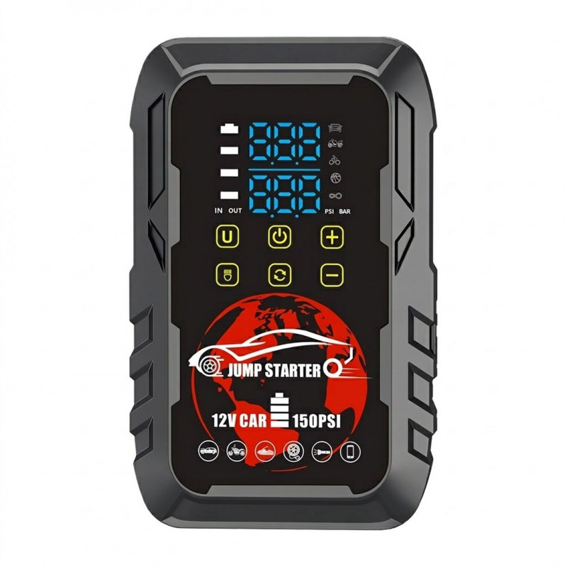Extralink MaxJump 9 Xtreme 2-in-1 paleidiklis ir kompresorius, 8000 mAh