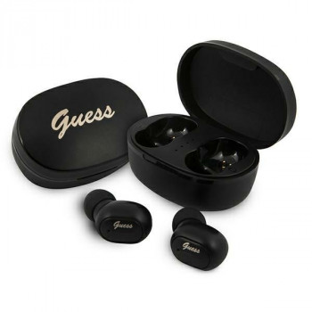 Guess GUTWST30BK belaidės TWS ausinukai su dokavimo stotele, Bluetooth 5.0, juodi