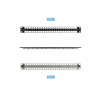 StarTech.com C6PANELSTP481U 48 prievadų 1U tuščia keystone komutacinė panelė, CAT6A, 48,3 cm (19 in), juoda