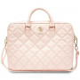 Guess Quilted 4G 16 colių nešiojamojo kompiuterio rankinė, rožinė (Guess GUCB15ZPSQSSGP)