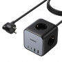 Ugreen CD268 Power Strip Cube 65W USB-A/USB-C + 3x AC, juodas
