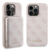 Guess GUBPM5P15X4GEMGP Apple iPhone 15 Pro Max kieto dėklo ir 5000 mAh MagSafe išorinės baterijos rinkinys, 4G Metal Logo, rožinė