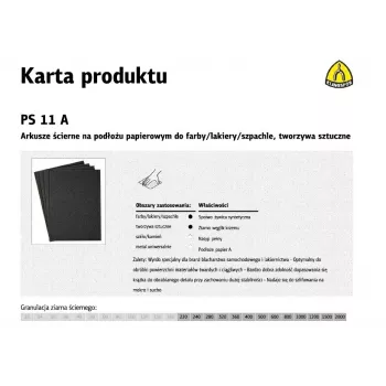 3M Klingspor PS11A P2000 Waterproof Sandpaper 50 Sheets 230x280mm