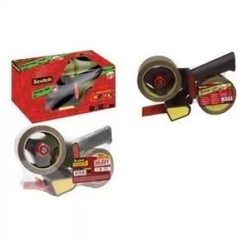 3M Scotch HV5066DB rankinis pakavimo juostos dozatorius, skirtas iki 50 mm x 66 m juostai, metalinis korpusas, mėlynas/pilkas